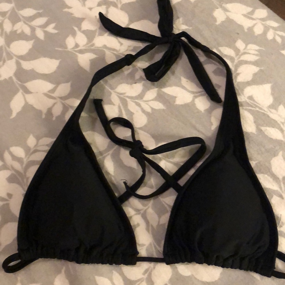 Black Bikini Triangle Top